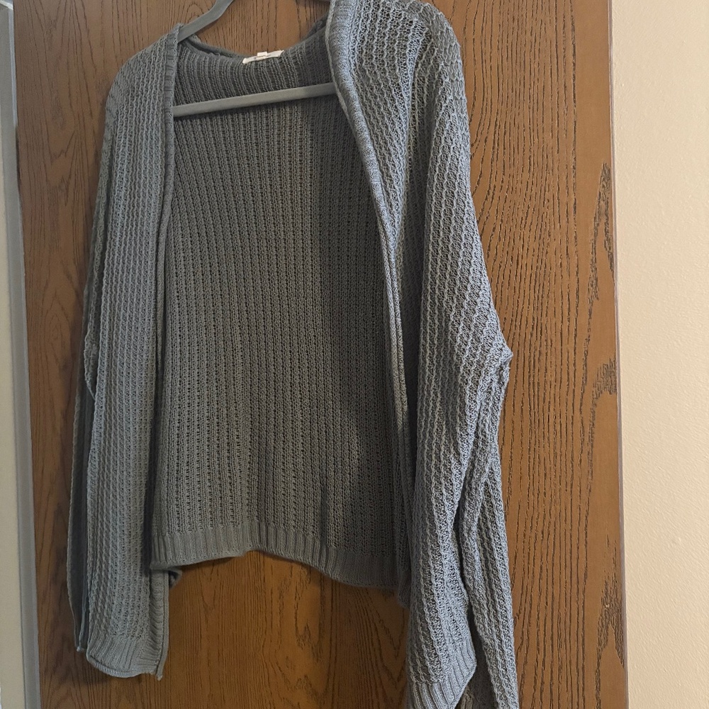 Green cardigan